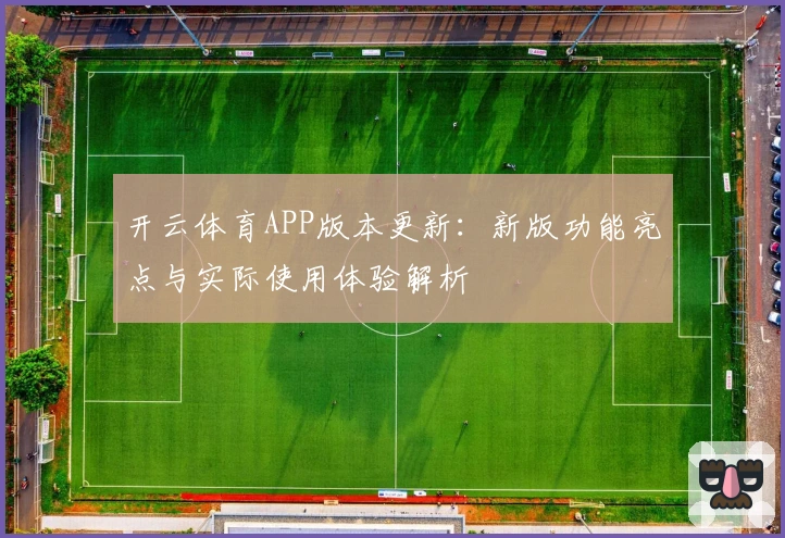 开云体育APP版本更新：新版功能亮点与实际使用体验解析